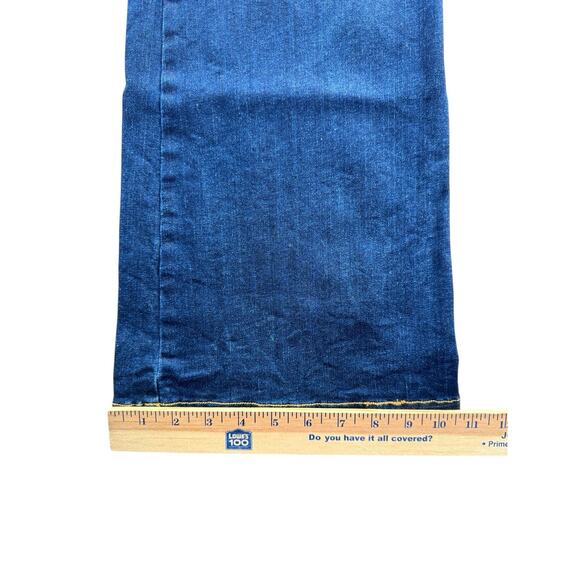 Spanx Flare Jeans Womens Size XL High Rise Dark Blue Denim 20327R - Picture 6 of 9